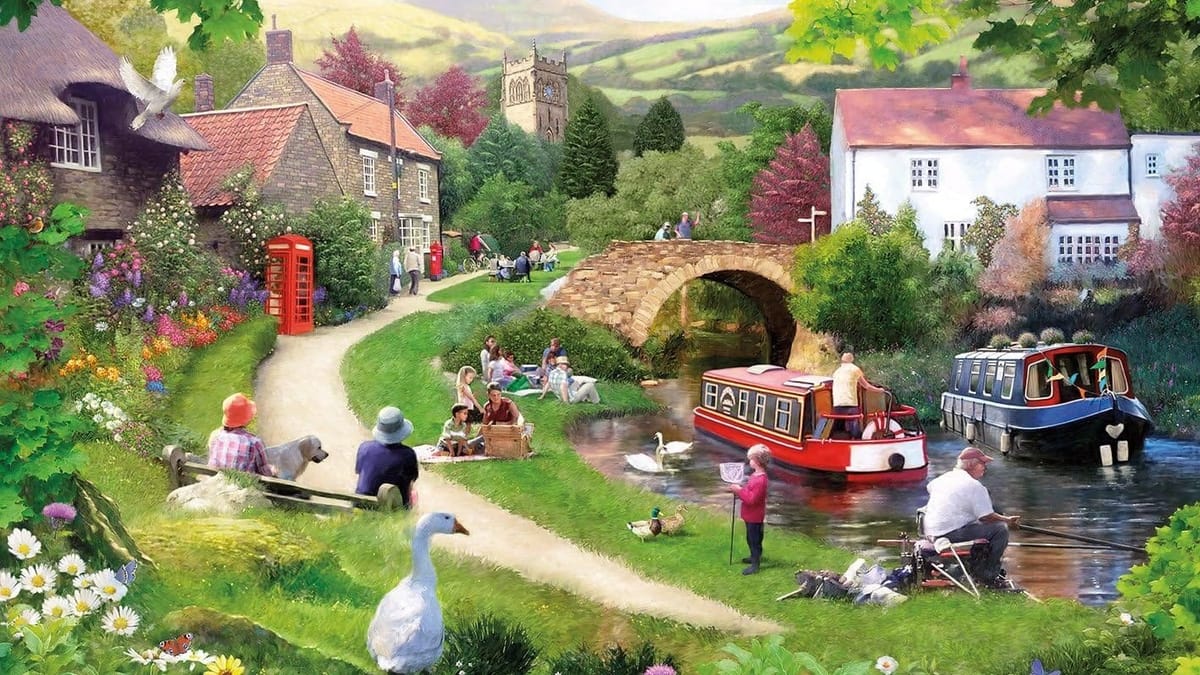 Narrowboat and canal themed jigsaws