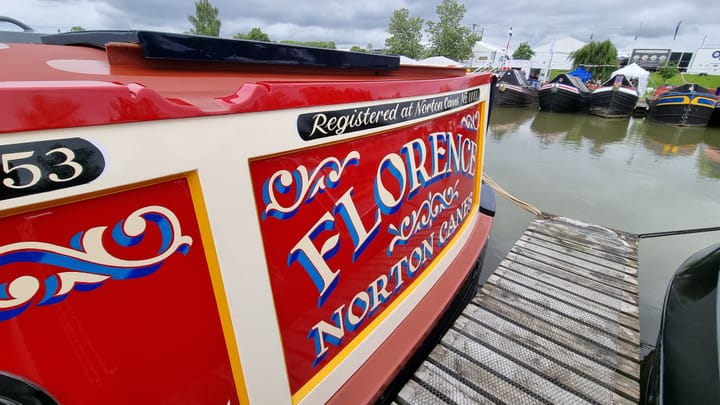 360° Tour of NB Florence at Crick Boat Show